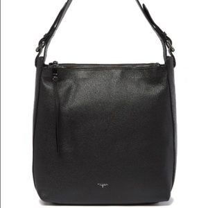 Tahari Kerry black leather bag